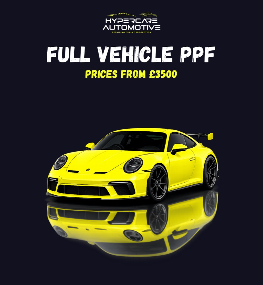 Full Vehicle PPF — complete edge-to-edge protection, from £3500